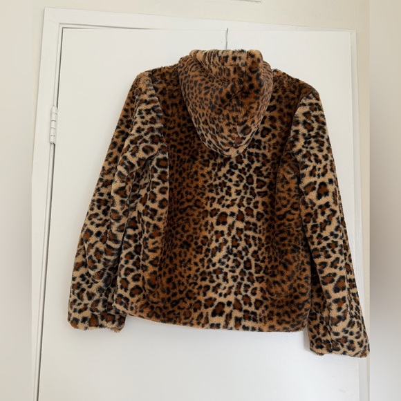 Ci Sono Animal Print Faux Fur Coat - Picture 2 of 4